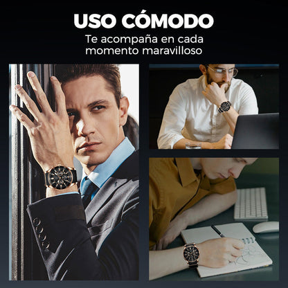 💎⌚ ¡OFERTA 50% OFF! Reloj de Cuarzo Multifuncional para Hombre – Elegante, Moderno y Resistente al Agua