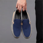 Mocasines de Lona para Hombre Estilo Patchwork