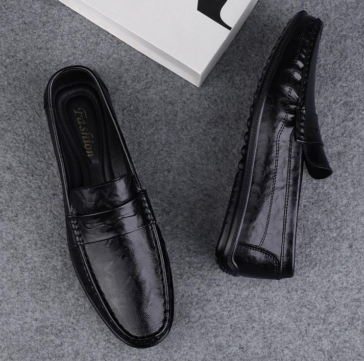 🐂Cuero🐂Mocasines de cuero para hombre de estilo británico