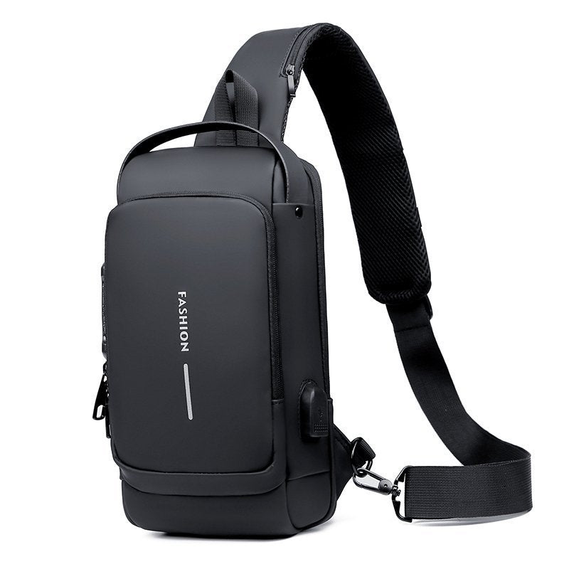 Bandolera Antirrobo para Hombre con Puerto USB y Candado - vista 9