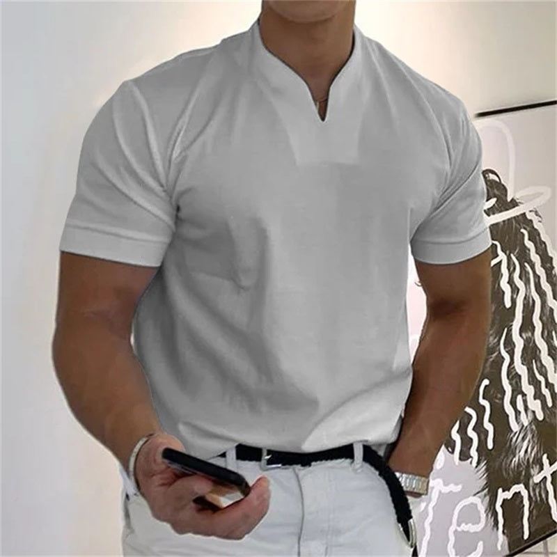 ⏰ ¡Ahora con 50% de descuento! 💎 Camiseta de fitness de manga corta para caballeros y hombres de negocios