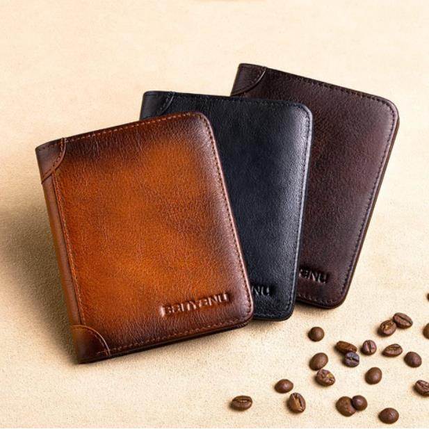 🔥 Novedad 2026 🔥 Cartera minimalista de cuero para hombre con protección RFID – Ultraplana, cuero genuino de primera calidad, diseño compacto para uso diario.