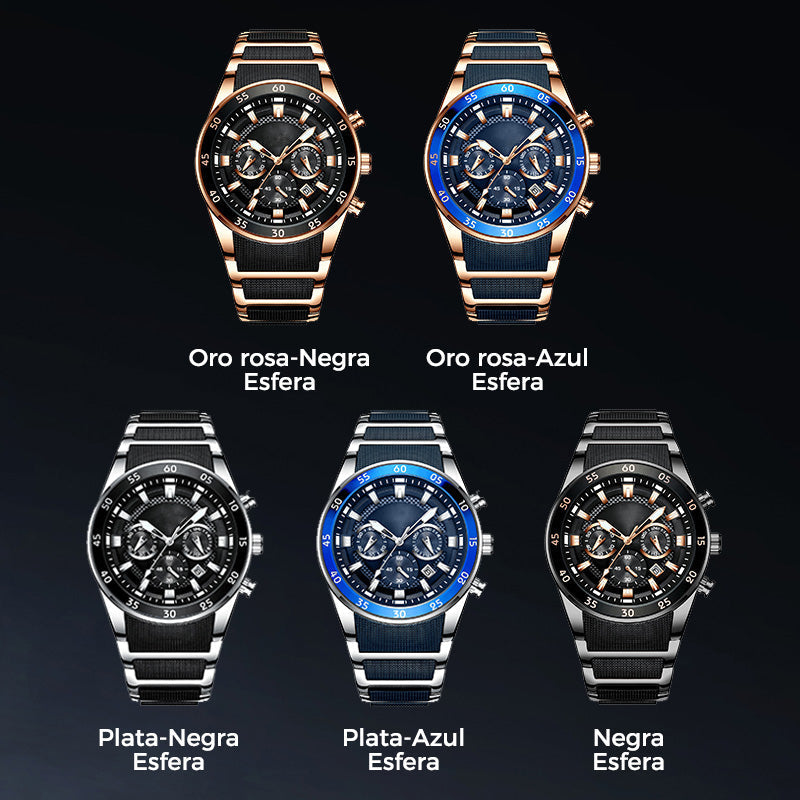 💎⌚ ¡OFERTA 50% OFF! Reloj de Cuarzo Multifuncional para Hombre – Elegante, Moderno y Resistente al Agua