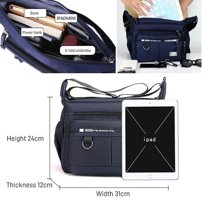 Bandolera Ligera Impermeable para Hombre - vista 9