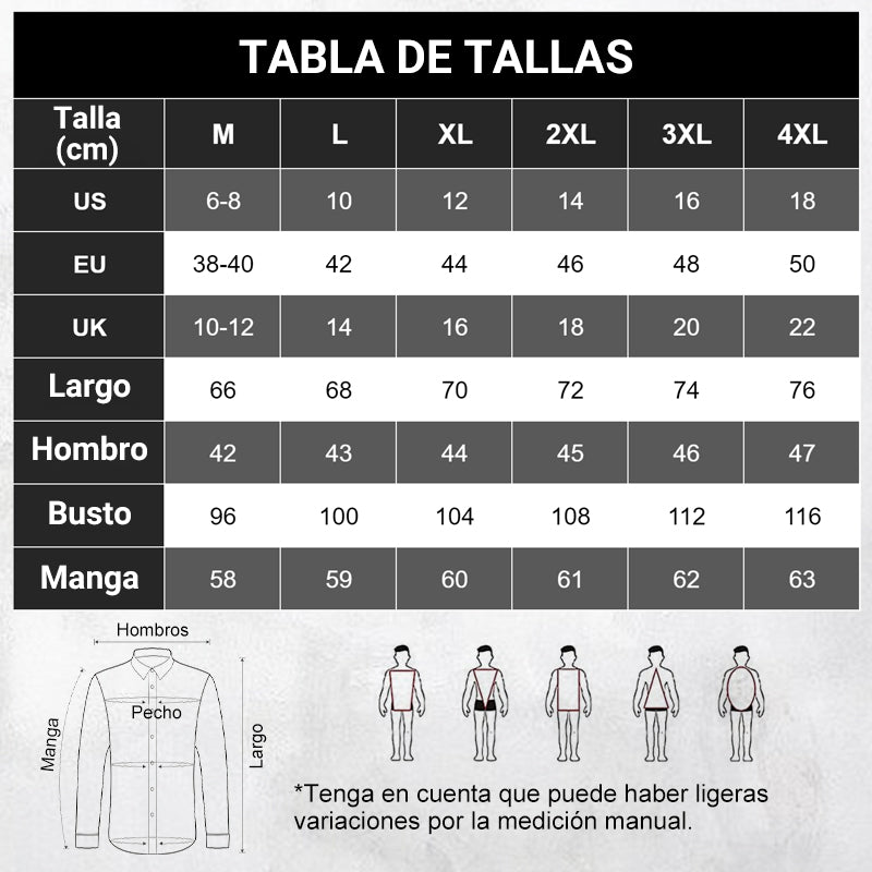 👔 SIEMPRE IMPECABLE | Camisa Antiarrugas para Hombre -50%