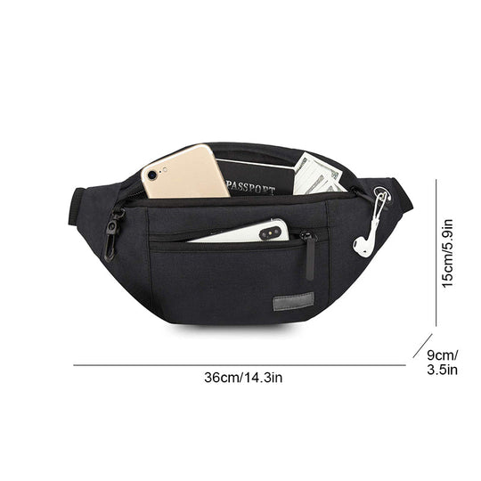 【49% DE DESCUENTO】Riñonera grande tipo bandolera