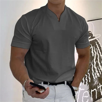 ⏰ ¡Ahora con 50% de descuento! 💎 Camiseta de fitness de manga corta para caballeros y hombres de negocios