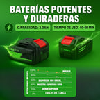 Cortadora de Pasto Inalámbrica Potente y Profesional (2 Baterías de Regalo + Accesorios🎁)