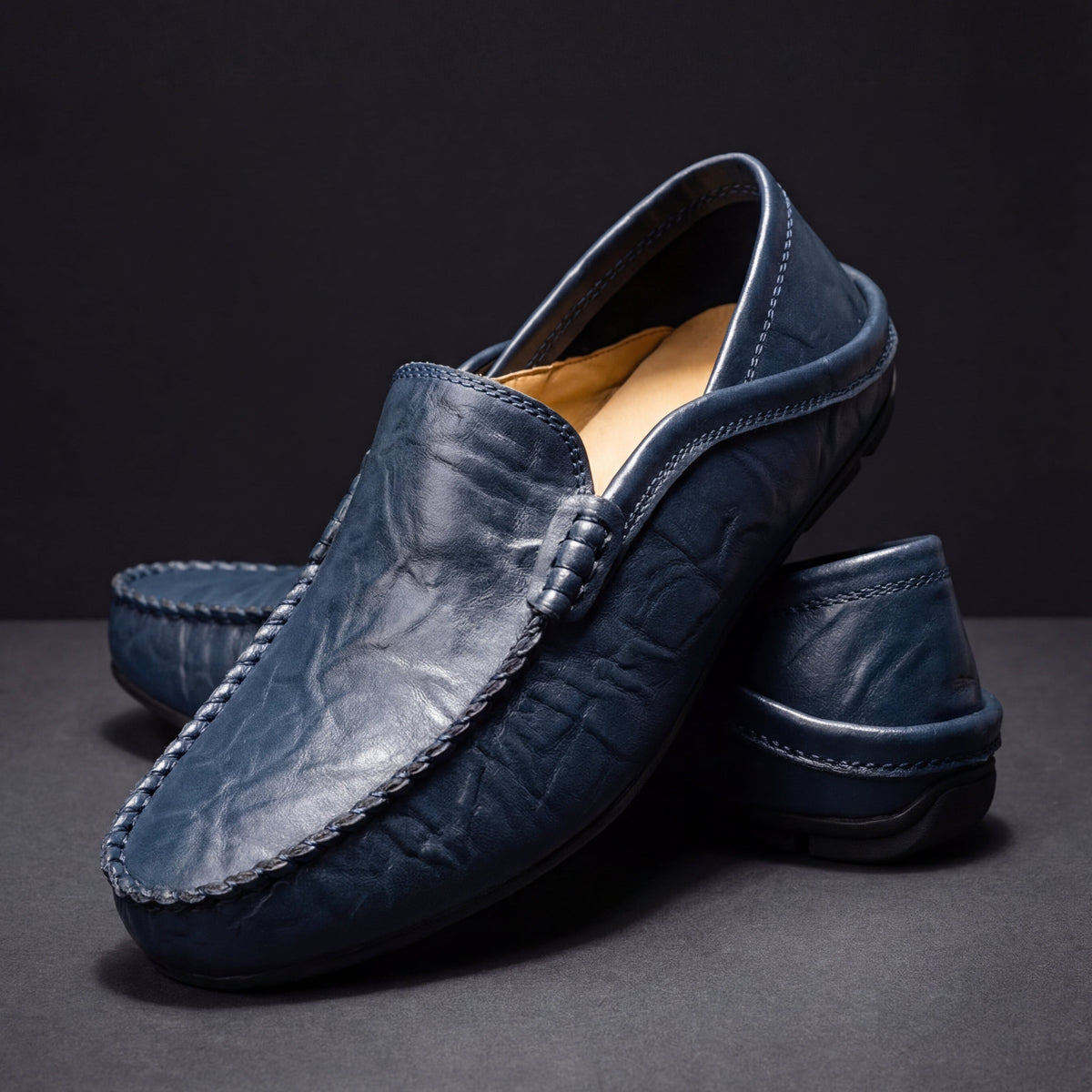 Mocasines de Piel para Hombre sin Agujetas – 5 Colores