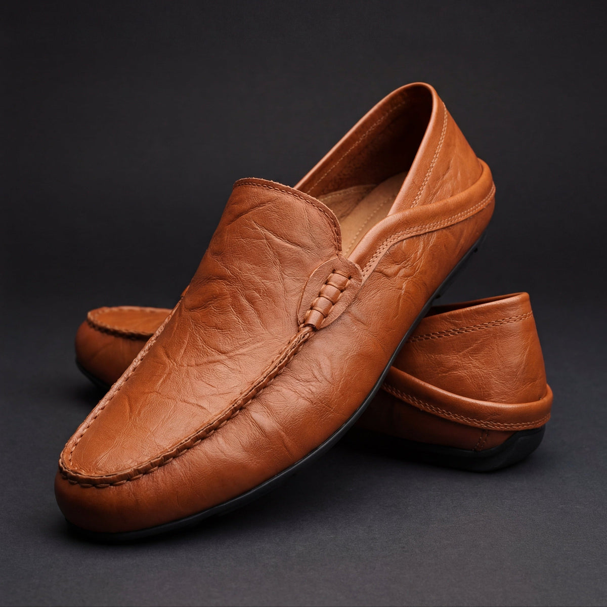 Mocasines de Piel para Hombre sin Agujetas – 5 Colores