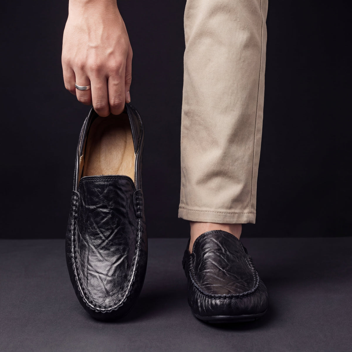 Mocasines de Piel para Hombre sin Agujetas – 5 Colores