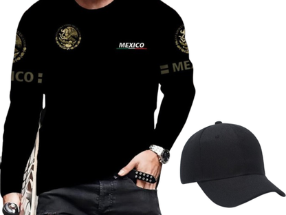 Camiseta de Manga Larga para Hombre - Cuello Redondo