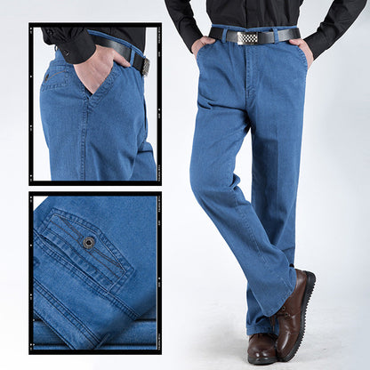 Jeans de cintura alta rectos para hombre🔥Compra 2 envío gratis🔥