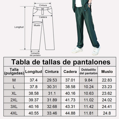 【50% OFF】Traje confort de hombre de algodón mercerizado (top + pantalón)