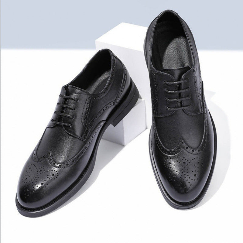 Zapatos de Vestir Brogue de Cuero para Hombre