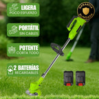 Cortadora de Pasto Inalámbrica Potente y Profesional (2 Baterías de Regalo + Accesorios🎁)