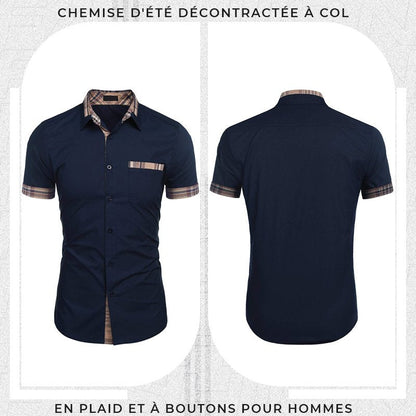 Camisa transpirable informal de verano para hombre.