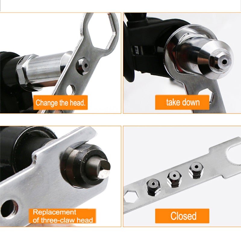 Adaptador Remachador para Taladro con 4 Boquillas - vista 7