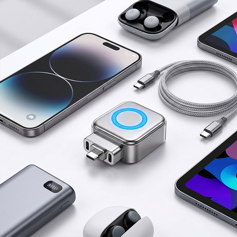 Adaptador USB-C con apagado automático con accesorios