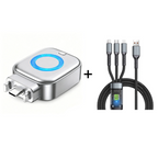 Adaptador USB-C con apagado automático con cable 3 en 1