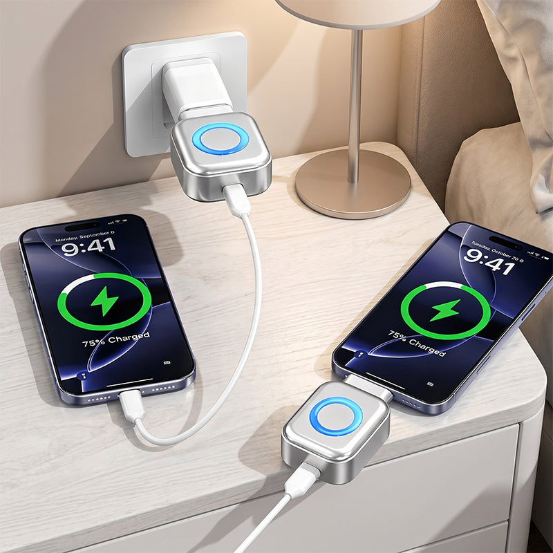 Adaptador USB-C con apagado automático en el buró