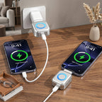 Adaptador USB-C con apagado automático en la mesa