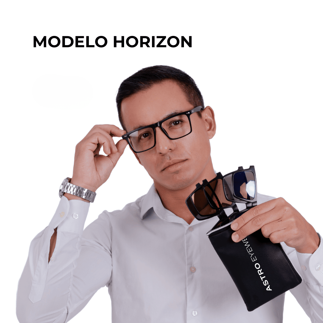 Lentes 6 en 1 con Clips Magnéticos de Sol para Hombre