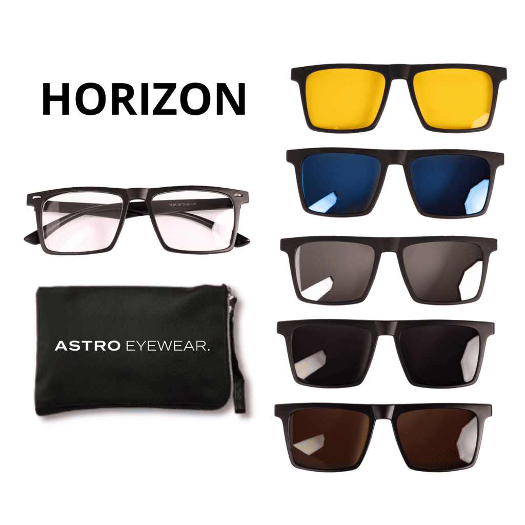 Lentes 6 en 1 con Clips Magnéticos de Sol para Hombre