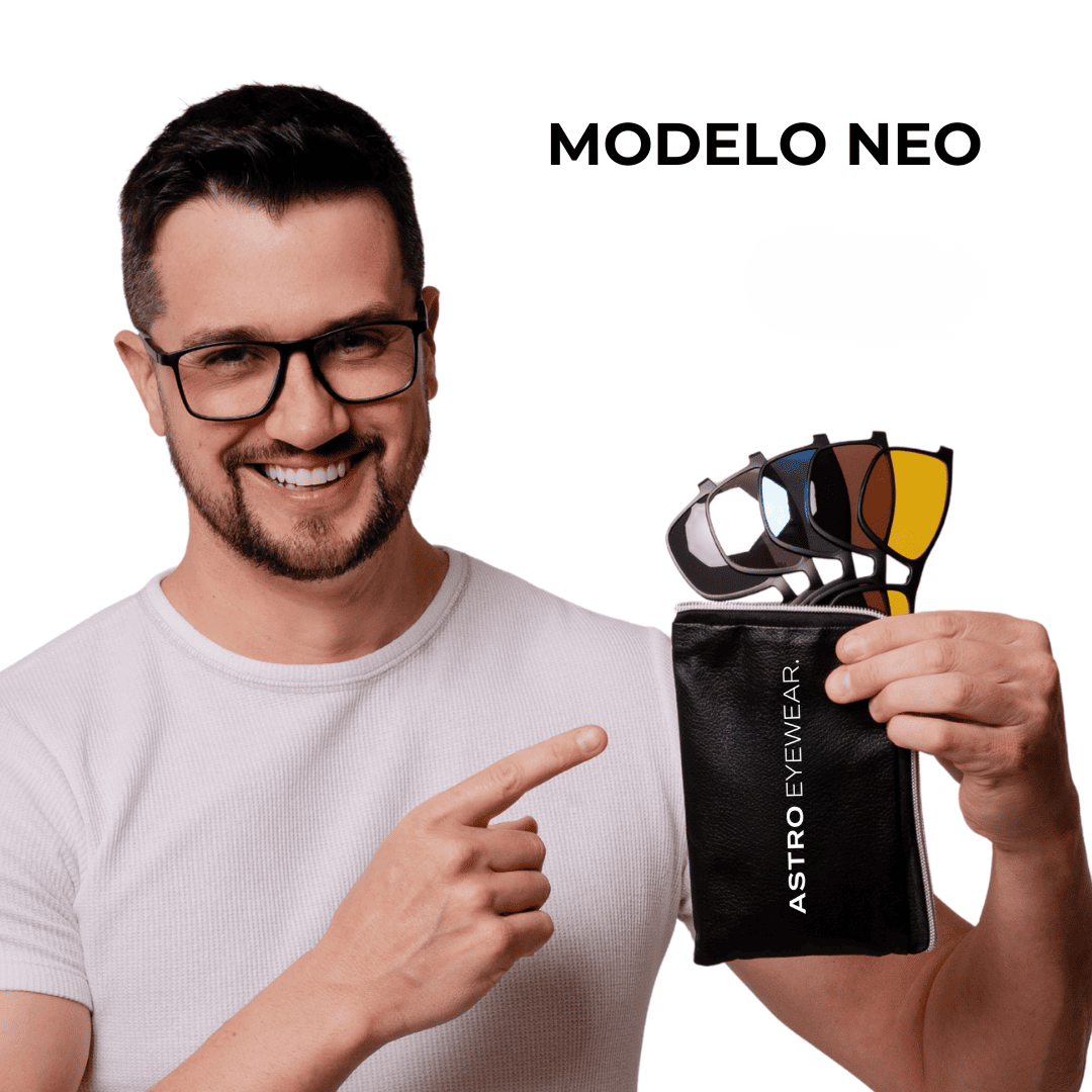 Lentes 6 en 1 con Clips Magnéticos de Sol para Hombre
