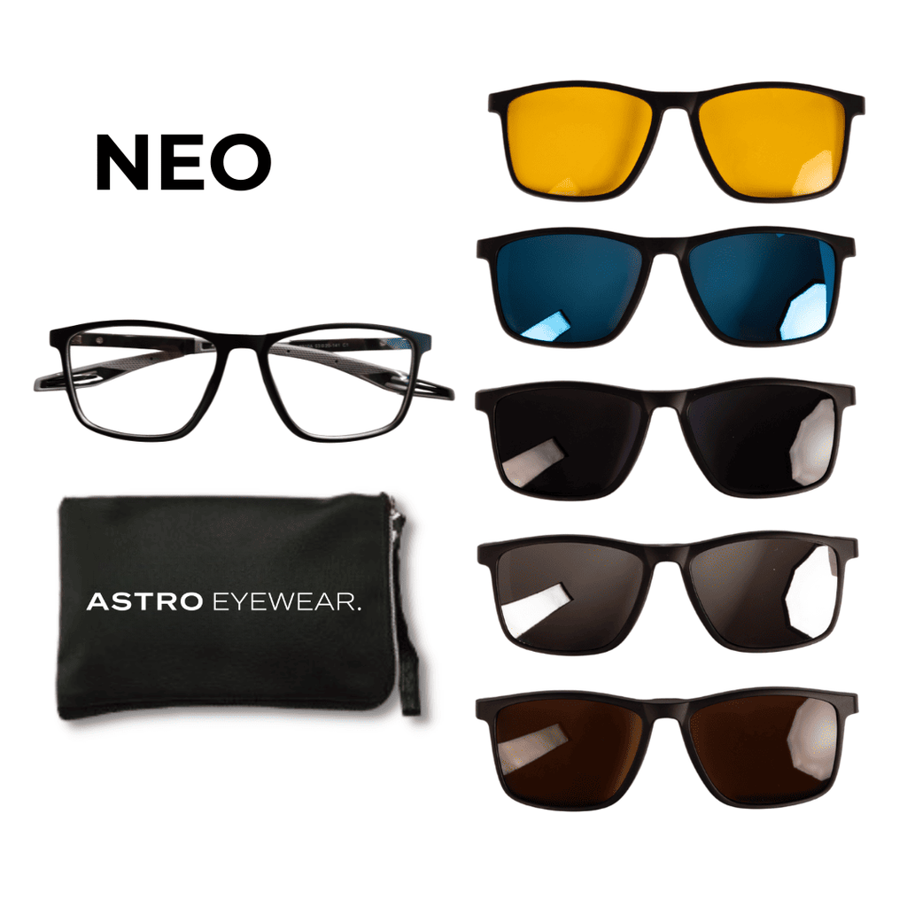 Lentes 6 en 1 con Clips Magnéticos de Sol para Hombre