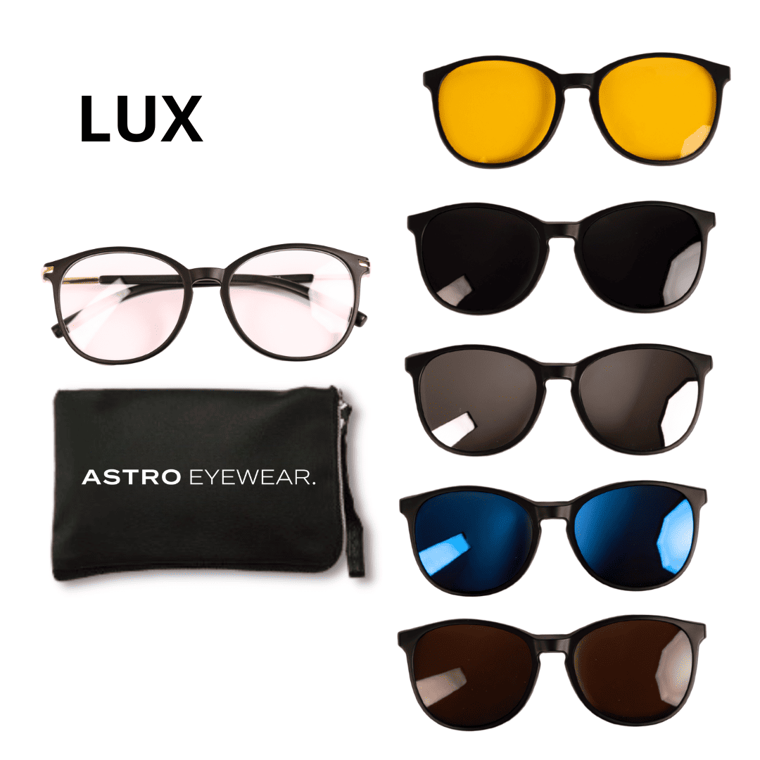 Lentes 6 en 1 con Clips Magnéticos de Sol para Hombre