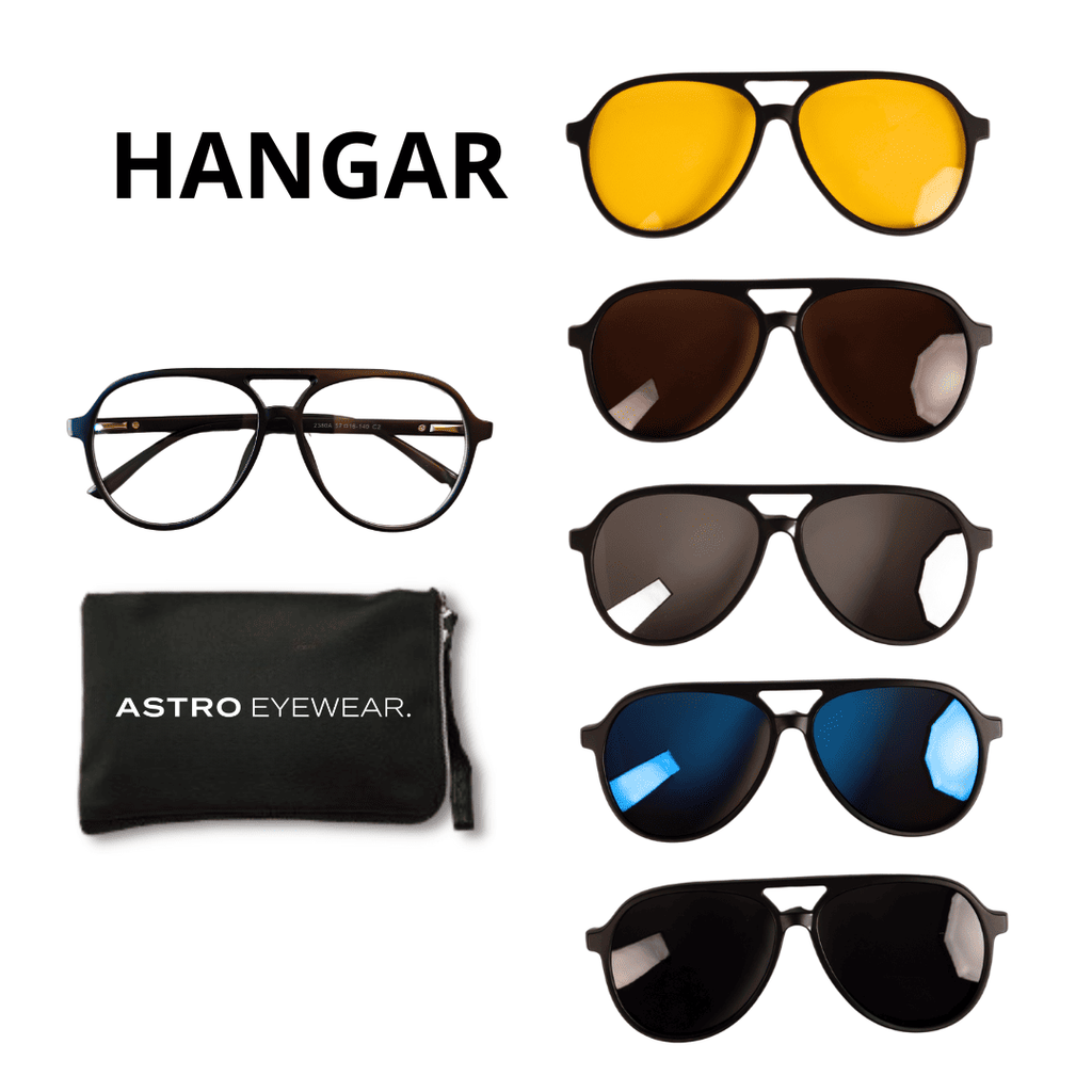 Lentes 6 en 1 con Clips Magnéticos de Sol para Hombre
