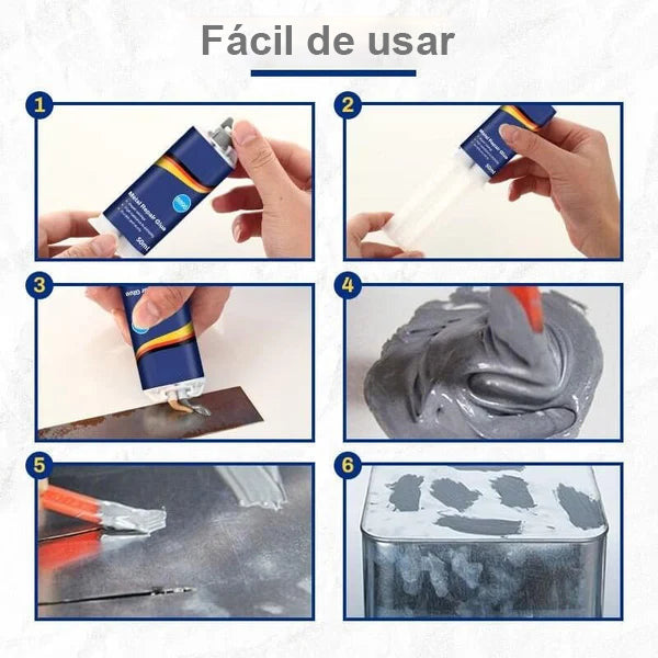 Adhesivo Epóxico para Reparar Metal de 2 Componentes - vista 6
