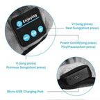 Antifaz para dormir con audífonos Bluetooth controles