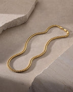 Cadena Cuban Link Dorada para Hombre de Acero Inoxidable