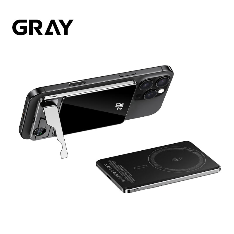 Batería portátil magnética gris