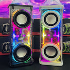 Bocina Bluetooth transparente dos colores