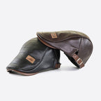 Boina de Cuero para Hombre Estilo Vintage