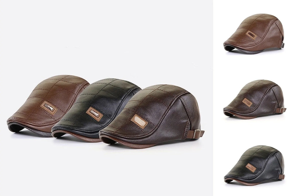 Boina de Cuero para Hombre Estilo Vintage - vista 10
