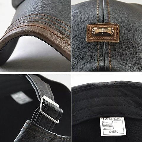 Boina de Cuero para Hombre Estilo Vintage - vista 12