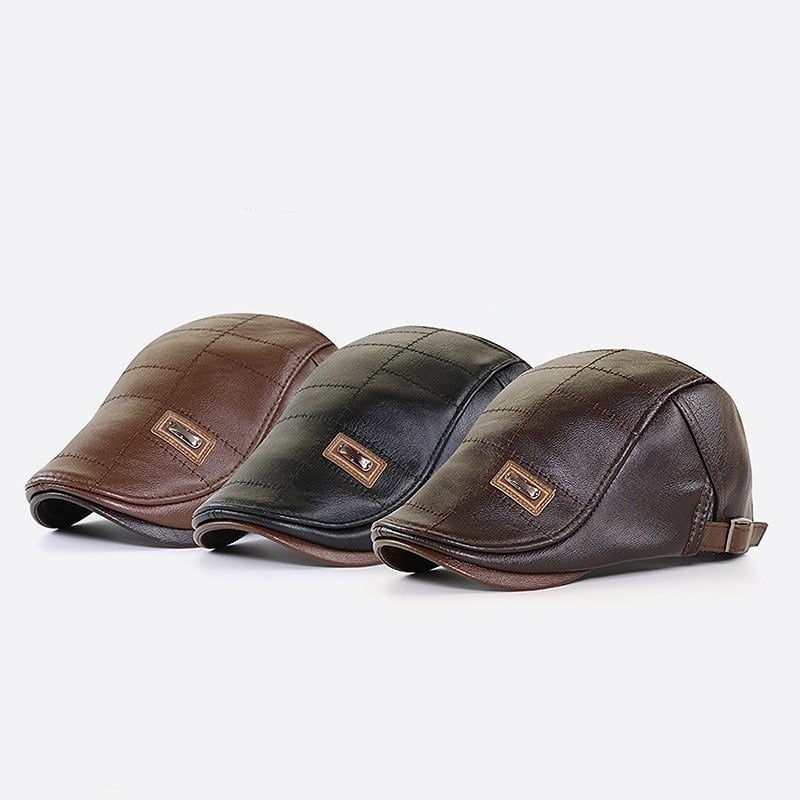 Boina de Cuero para Hombre Estilo Vintage - vista 5
