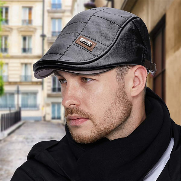 Boina de Cuero para Hombre Estilo Vintage - vista 7