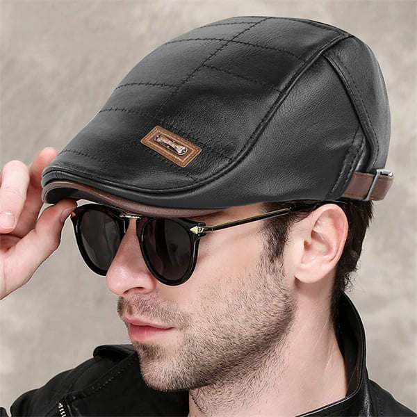 Boina de Cuero para Hombre Estilo Vintage - vista 8