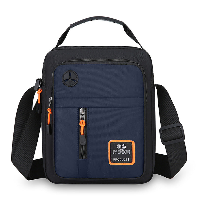Bolso Bandolera Chico para Hombre de Tela Oxford en color azul