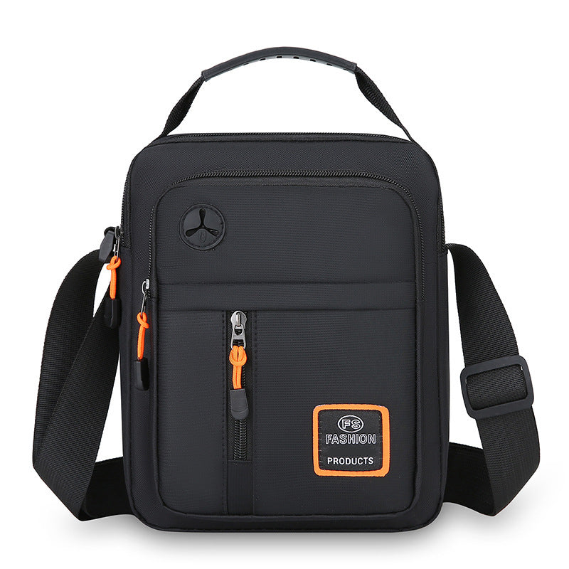 Bolso Bandolera Chico para Hombre de Tela Oxford en color negro