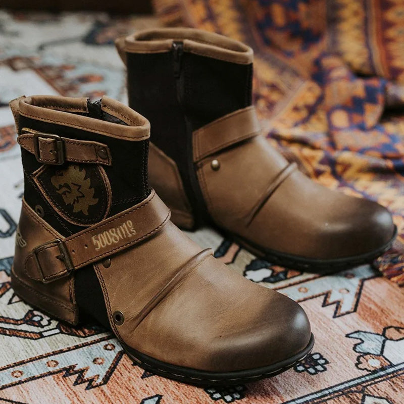 Botas Vaqueras de Piel para Hombre Estilo Western - vista 7