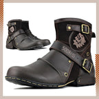 Botas Vaqueras de Piel para Hombre Estilo Western en color café