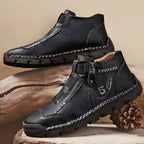 Botines Casuales de Piel para Hombre con Cierre - vista 2