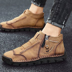 Botines Casuales de Piel para Hombre con Cierre - vista 6