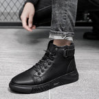 Botines de Piel Negros para Hombre con Cierre y Correa - vista 14